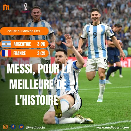 Messi Remporte La Coupe Du Monde Largentine Bat La France Aux Tirs Au But Mediaactu 3241